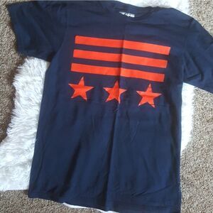 Adidas Blue Stars Flag T-shirt Mens Size Medium‎